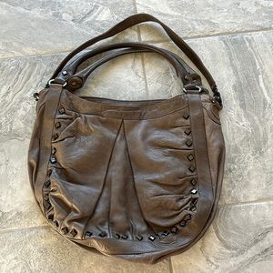 Treesje Genuine Leather Hobo Handbag